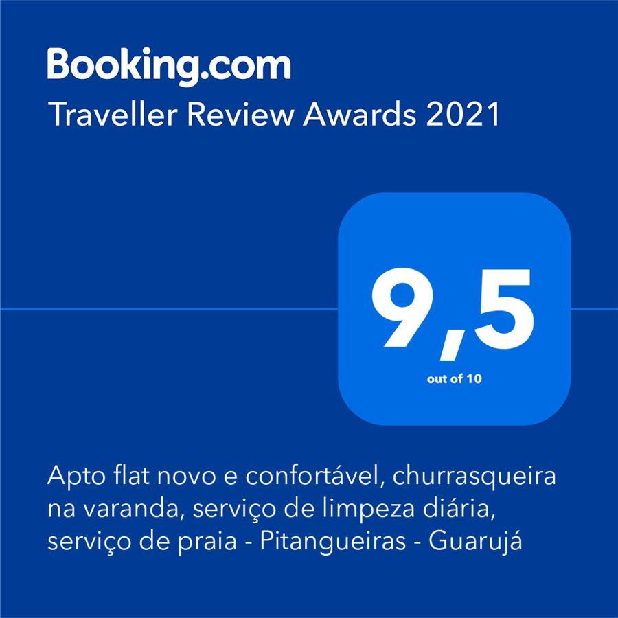 Apto Aconchegante, Bem Localizado, Churrasqueira Na Varanda, Servico De Limpeza Diaria, Servico De Praia - Pitangueiras - Guarujá Eksteriør bilde